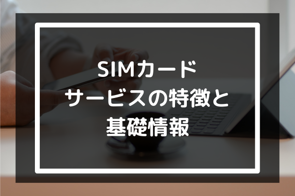 格安SIMとはどのようなもの？サービスの特徴と基礎情報